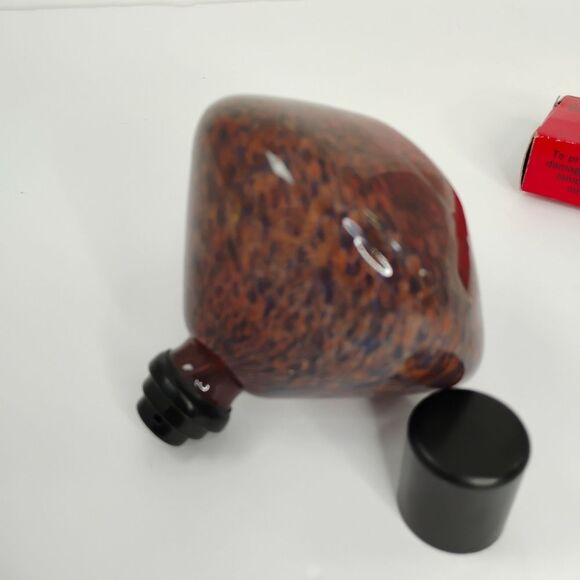 La Tee Da Effusion Fragrance Oil Lamp Glass Red Blue Brown with Wick NWOT - Picture 8 of 15